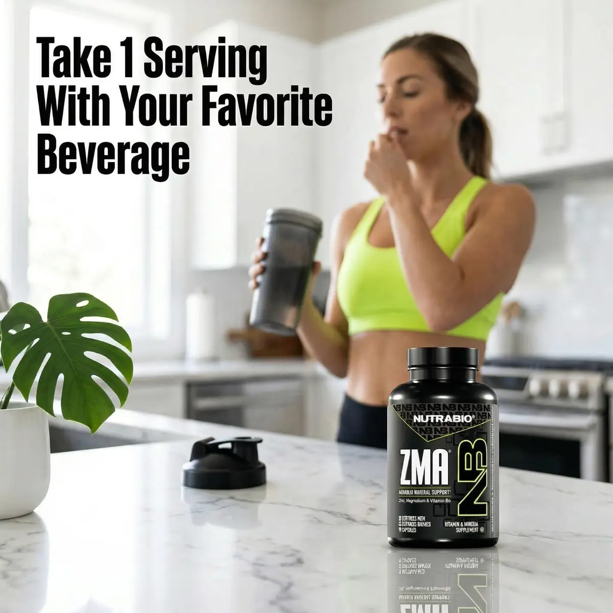 NutraBio ZMA Supplements for Men & Women- Zinc Magnesium Supplements to Support Hormone Levels, Peak Performance, Sleep, Muscle Recovery, Immune Health, 180 Ct. - view 7