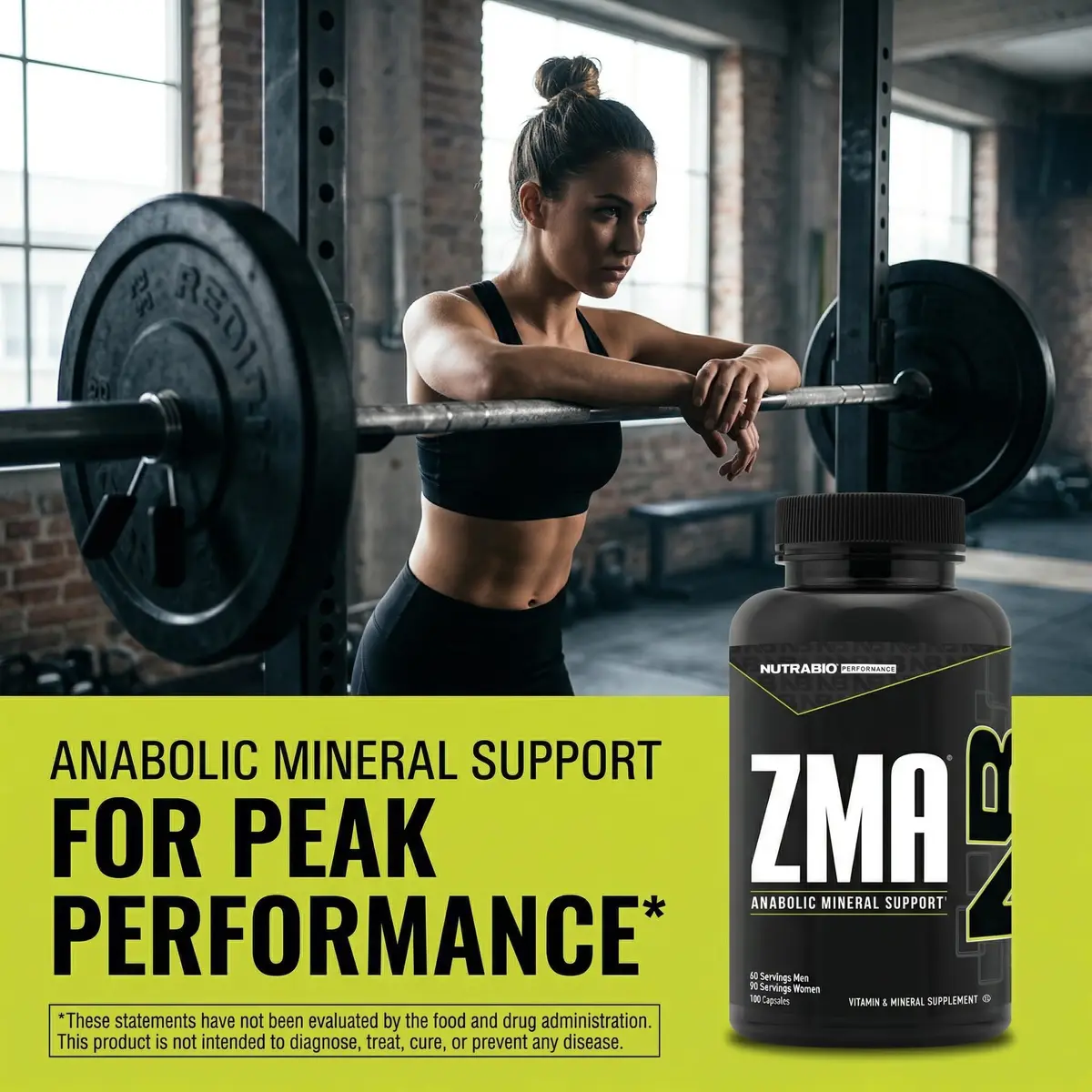 NutraBio ZMA Supplements for Men & Women- Zinc Magnesium Supplements to Support Hormone Levels, Peak Performance, Sleep, Muscle Recovery, Immune Health, 180 Ct. - view 4