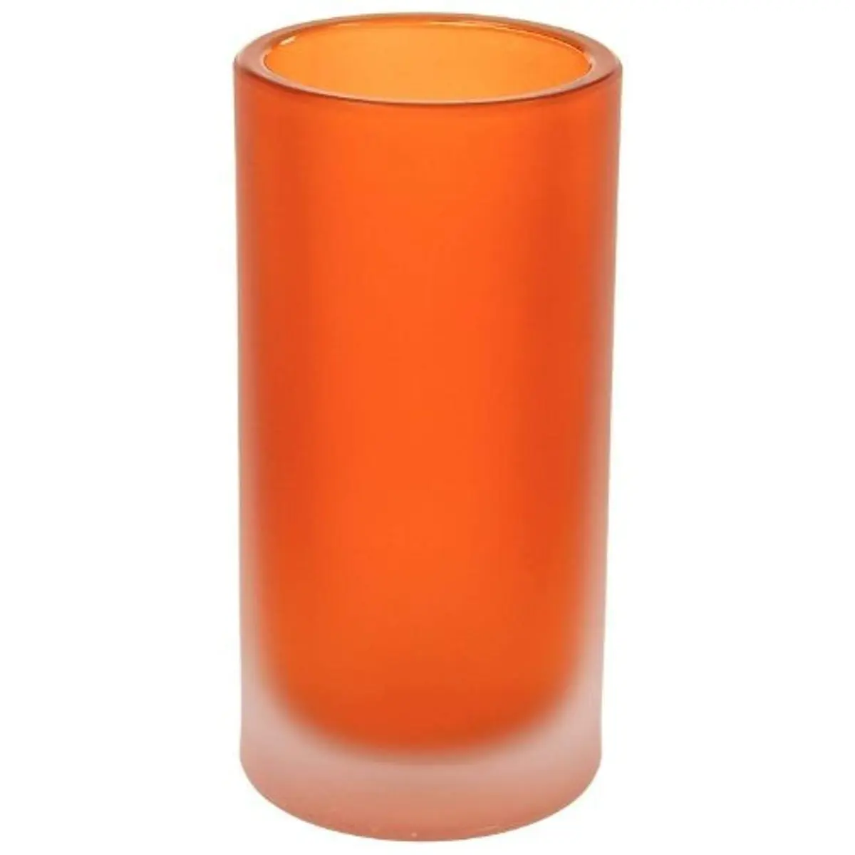 Gedy Tiglio Free Standing Glass Tumbler, Orange | Modern Bathroom Accessory - main product image
