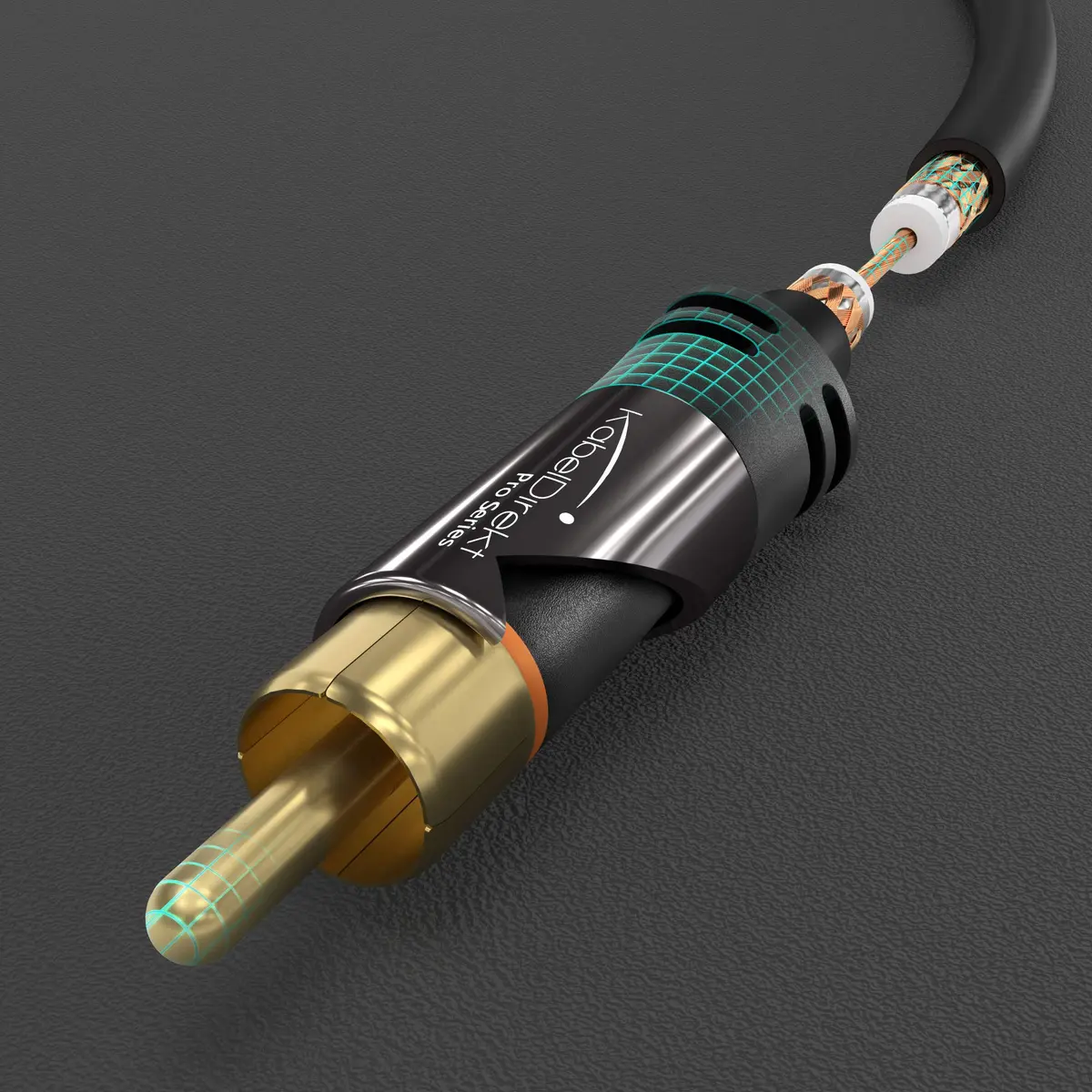 KabelDirekt RCA/Phono Subwoofer Lead Cable 3ft | Brilliant Signal Quality & Durability - view 4