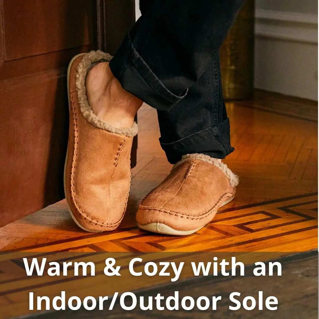 Deer Stags Unisex Nordic Microsuede Slipper / Chestnut / Men's 15 US / Wide | Cozy Indoor-Outdoor Comfort with SUPRO Technology - view 4