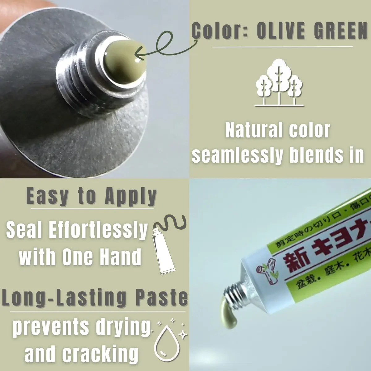 Kiyonal Bonsai Pruning Cutting Sealer Paste 100g (3.53 oz) | Japanese Wound Sealant for Healthy Tree Growth - view 4
