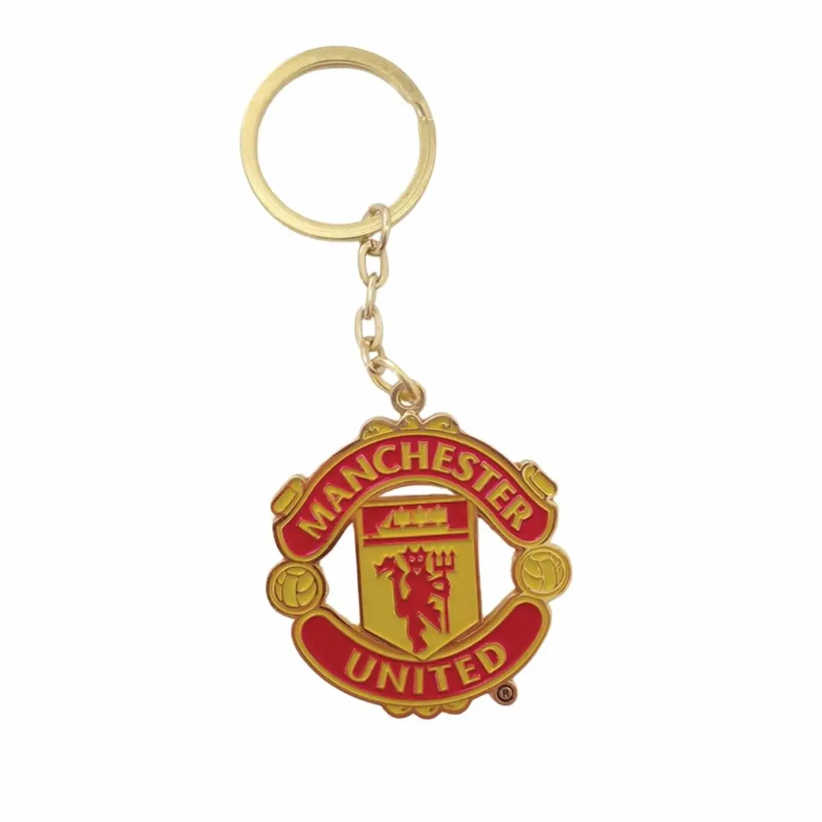 Manchester United Crest Metal Keyring | Officially Licensed Manchester United F.C. Fan Merchandise - main product image