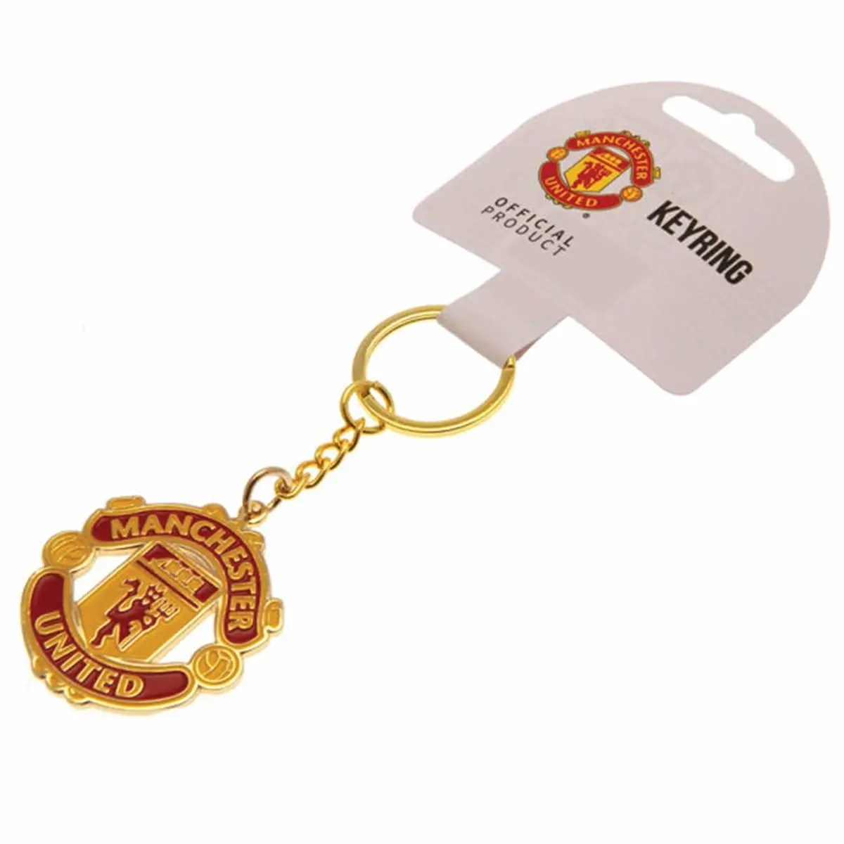 Manchester United Crest Metal Keyring | Officially Licensed Manchester United F.C. Fan Merchandise - view 2
