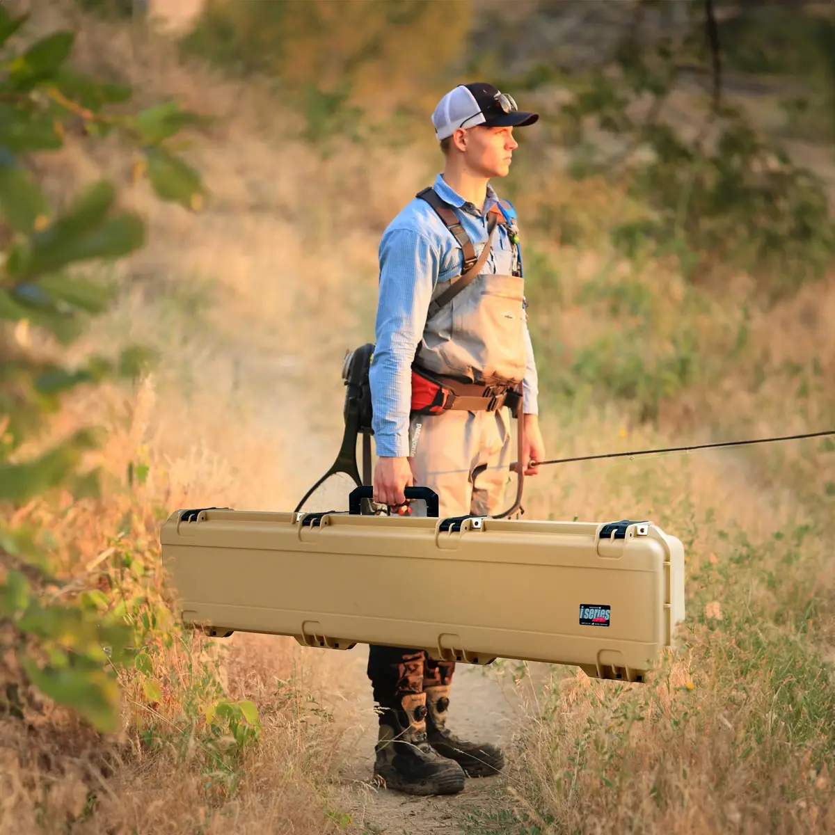 SKB iSeries Single Rifle Case, Tan, 49 in | Waterproof, Impact-Resistant, USA Made - view 5