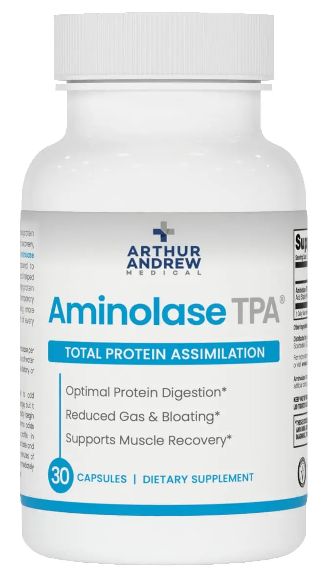 Arthur Andrew Medical Aminolase TPA 30 Capsules | Supports Protein Absorption & Muscle Synthesis - main product image