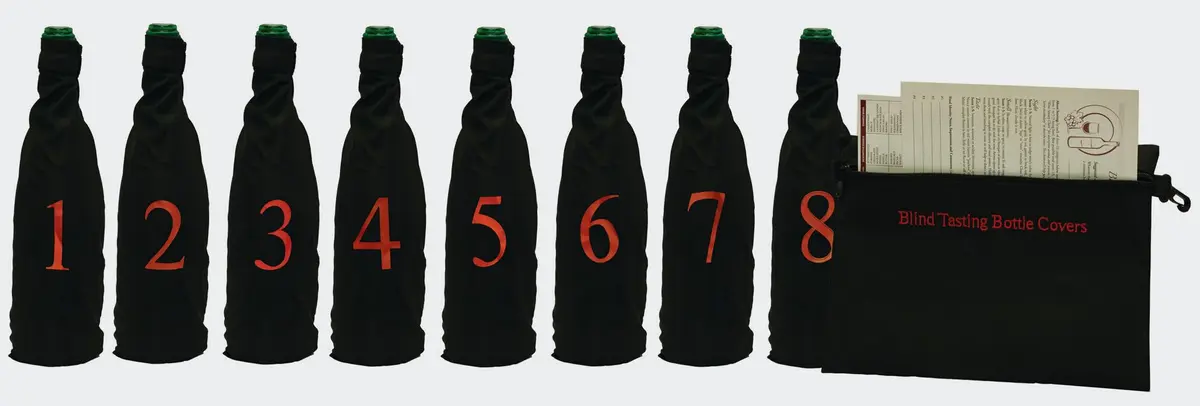 Franmara Blind Wine Tasting Kit with Pouch, 8 Numbers | Perfect for Wine Enthusiasts in India - main product image