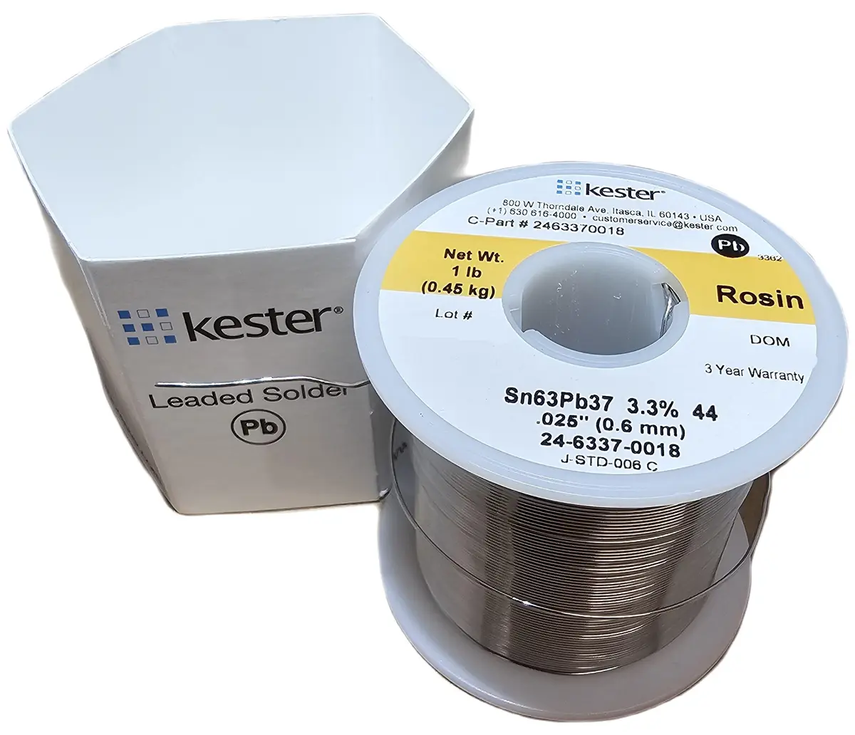 Kester Solder 24-6337-0018 63/37 Sn/Pb 1lb | Activated Rosin Core for Reliable Soldering - view 2