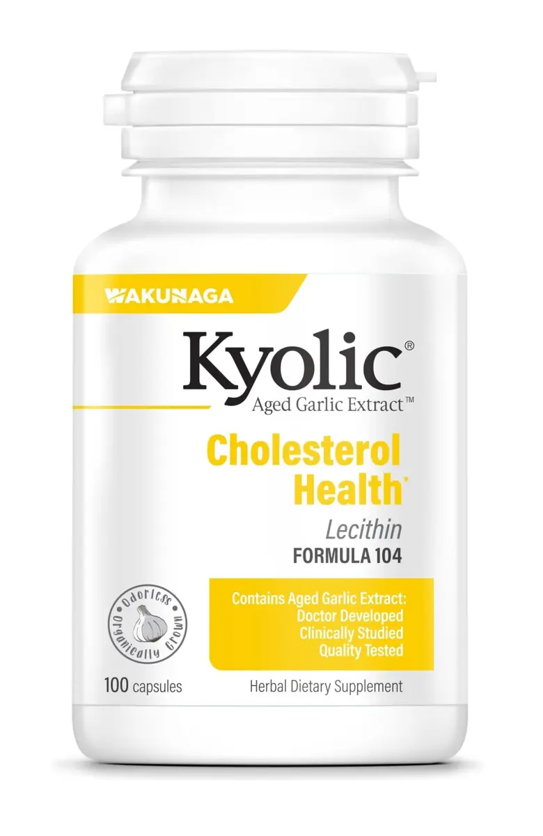 Kyolic Aged Garlic Extract Cholesterol Health Formula 104 100 Capsules | Supports Healthy Cholesterol Levels - main product image