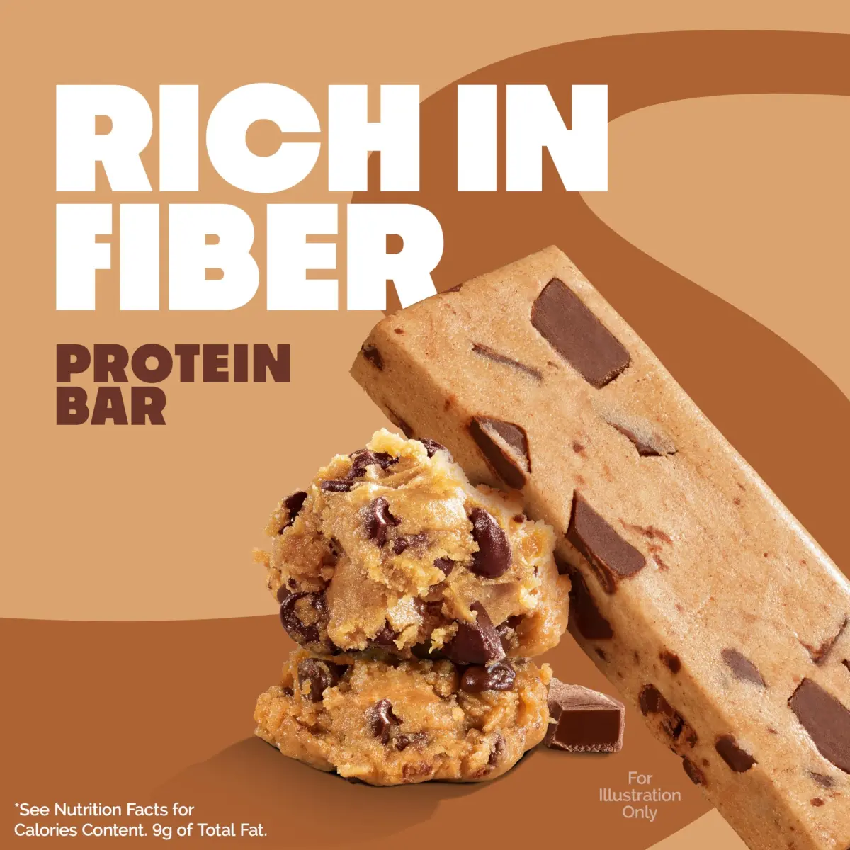 Quest Chocolate Chip Cookie Dough Protein Bars 12 Count | 21g Protein, 12g Fiber, 4g Net Carbs - view 3