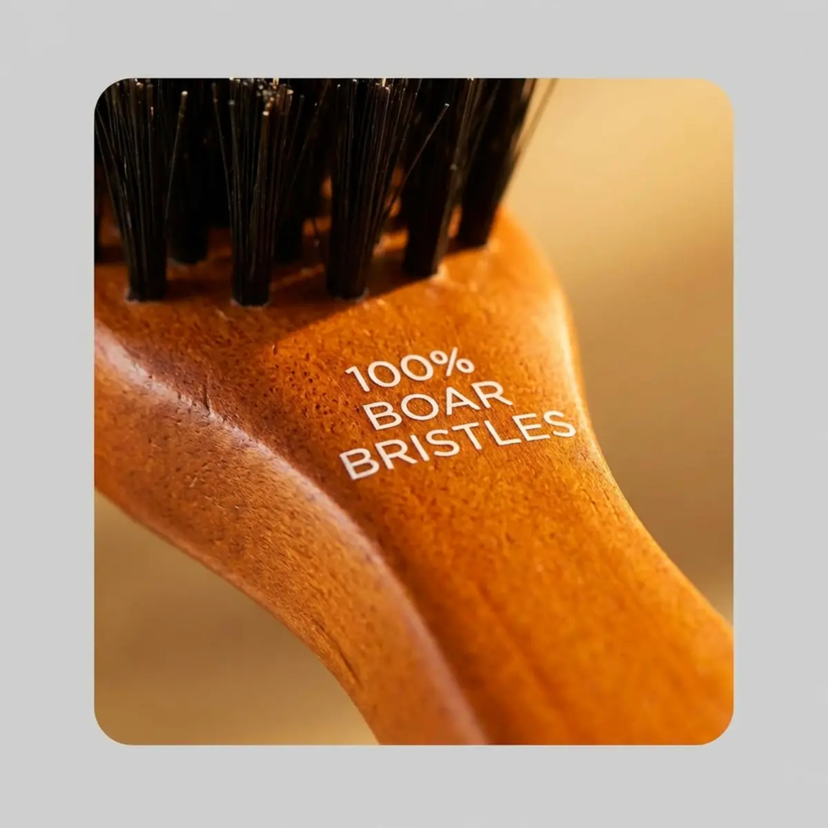 Goody Smoothing Hairbrush with Natural Boar Bristles & Wooden Handle | Frizz Control & Shine (1 Count) - view 3