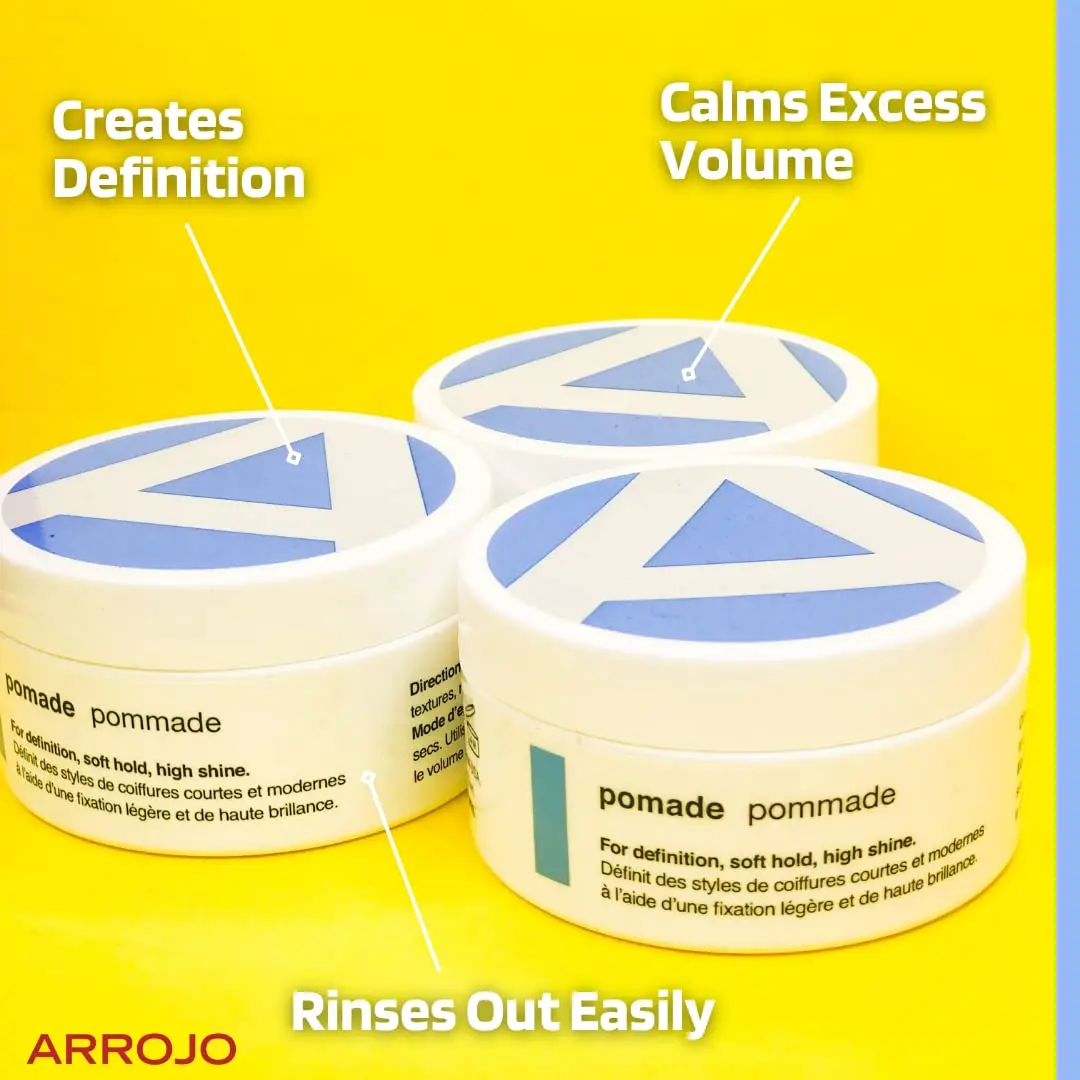 ARROJO Pomade 1.7 Fl Oz | High Shine, Definition, Frizz Control - view 5