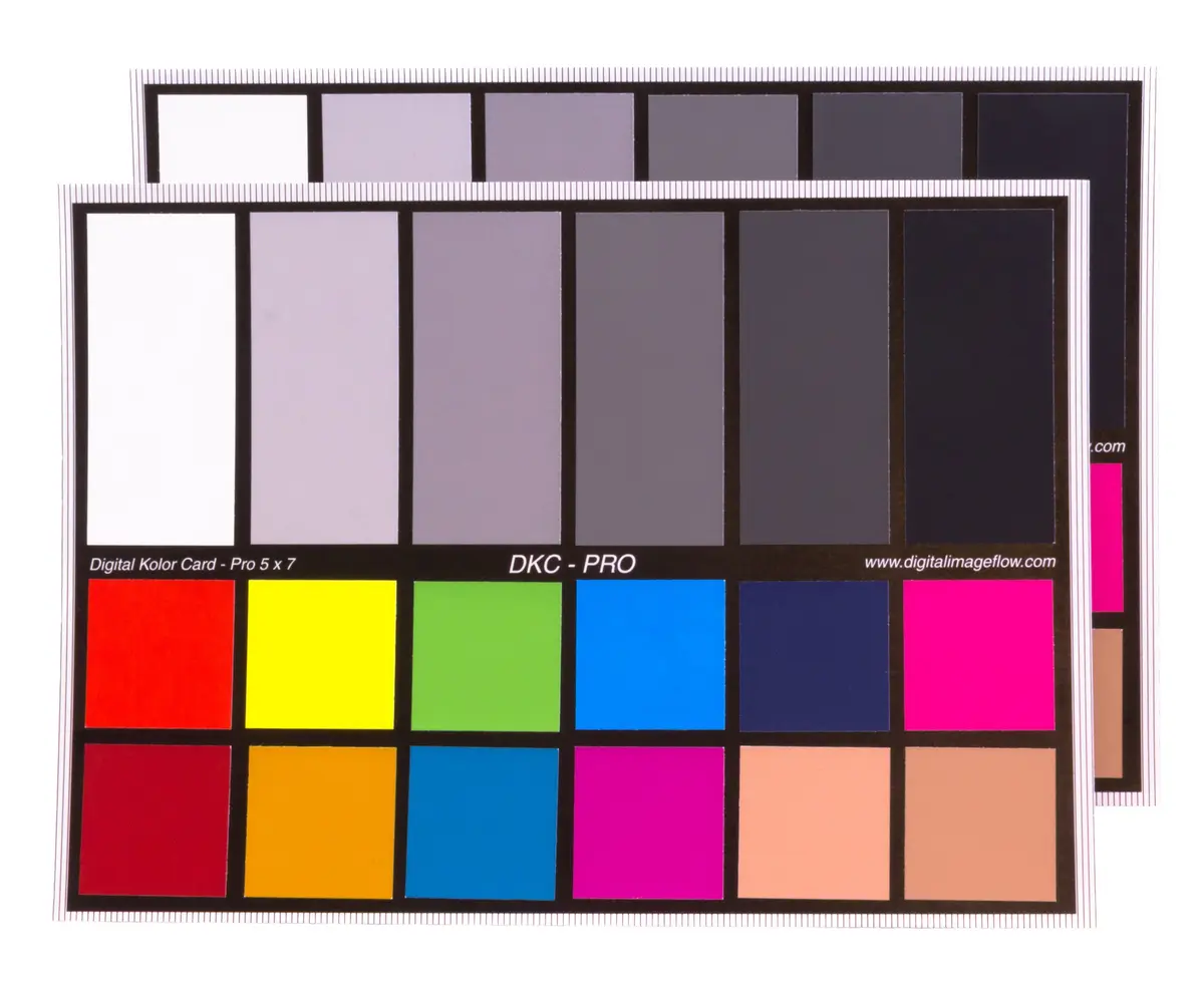 DGK Color Tools DKC-Pro 5" x 7" Set of 2 White Balance and Color Calibration Charts with 12% and 18% Gray | Pro Quality for Photography - view 6