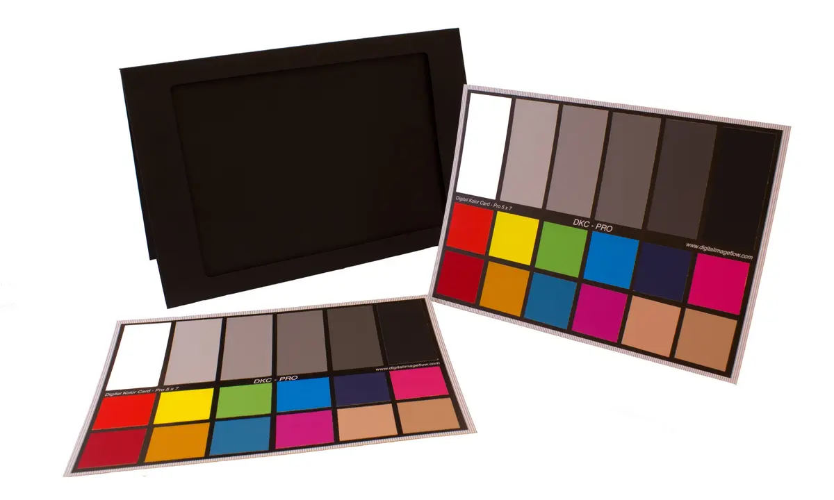 DGK Color Tools DKC-Pro 5" x 7" Set of 2 White Balance and Color Calibration Charts with 12% and 18% Gray | Pro Quality for Photography - view 2