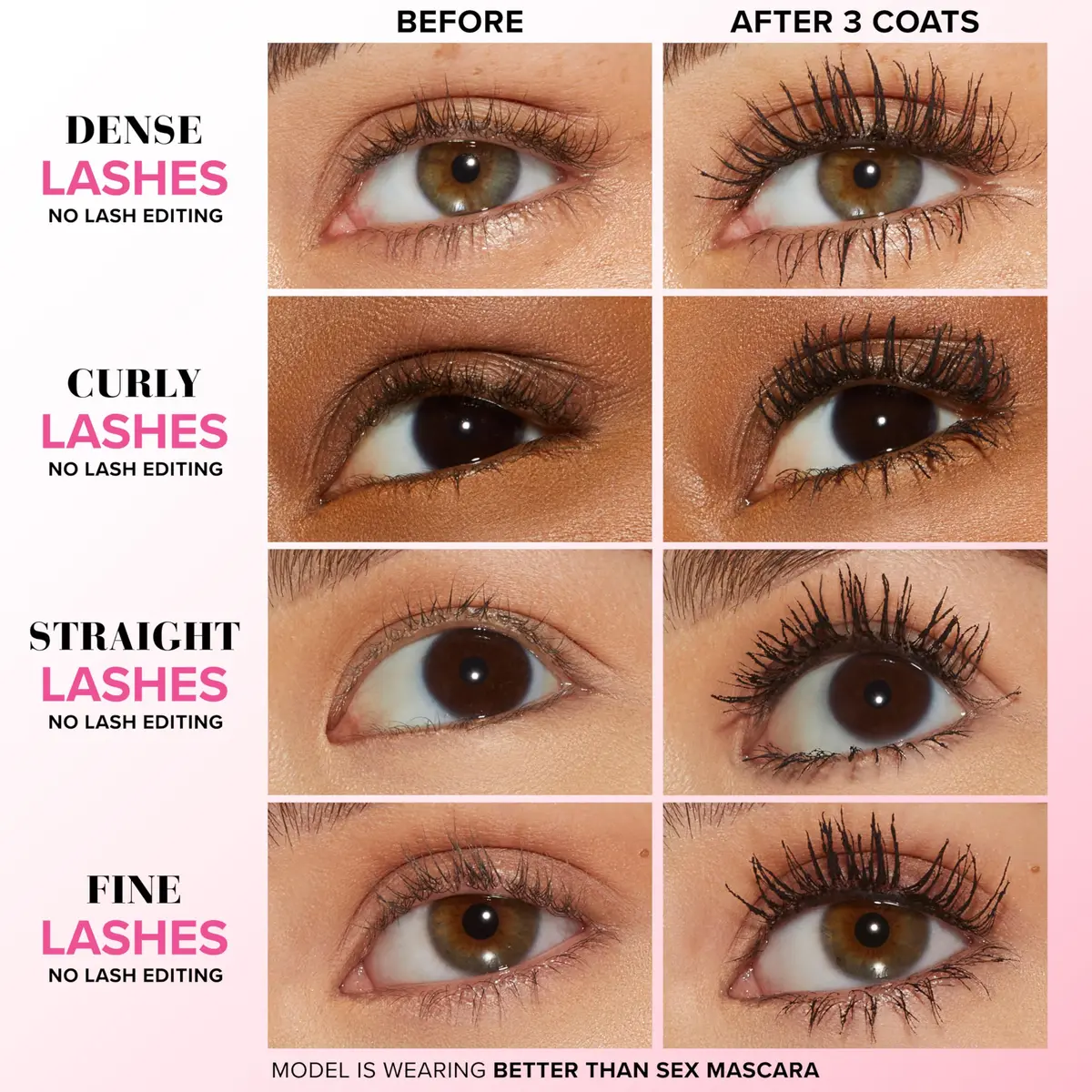 Too Faced Better Than Sex Mascara 0.17 Fl Oz | Vegan, Dramatic Volume & Length, Cruelty-Free, Travel Size - view 2