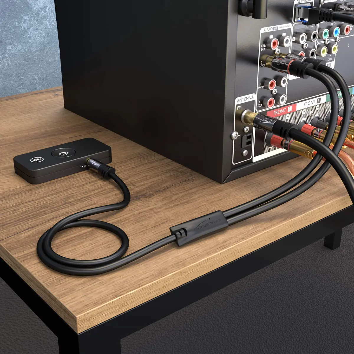 KabelDirekt RCA to Jack 3.5mm Adapter Cable 15ft | Hi-Fi Stereo Audio Connection - view 4