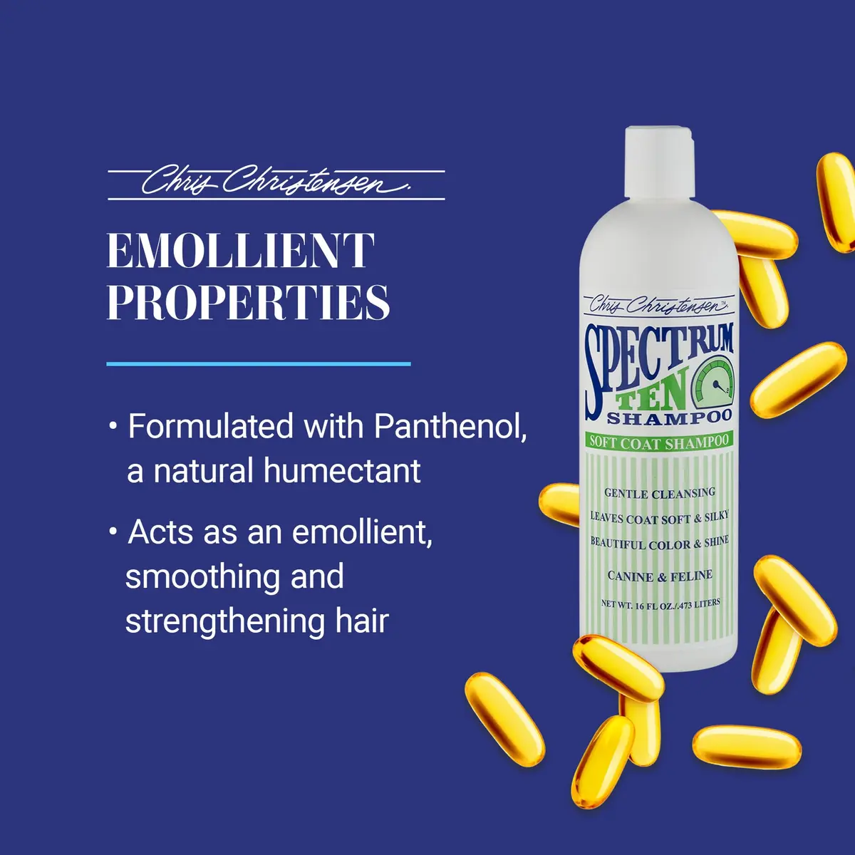 Chris Christensen Spectrum Ten Dog Shampoo 473ml | Gentle Cleansing for Soft Coats, Made in USA - view 3