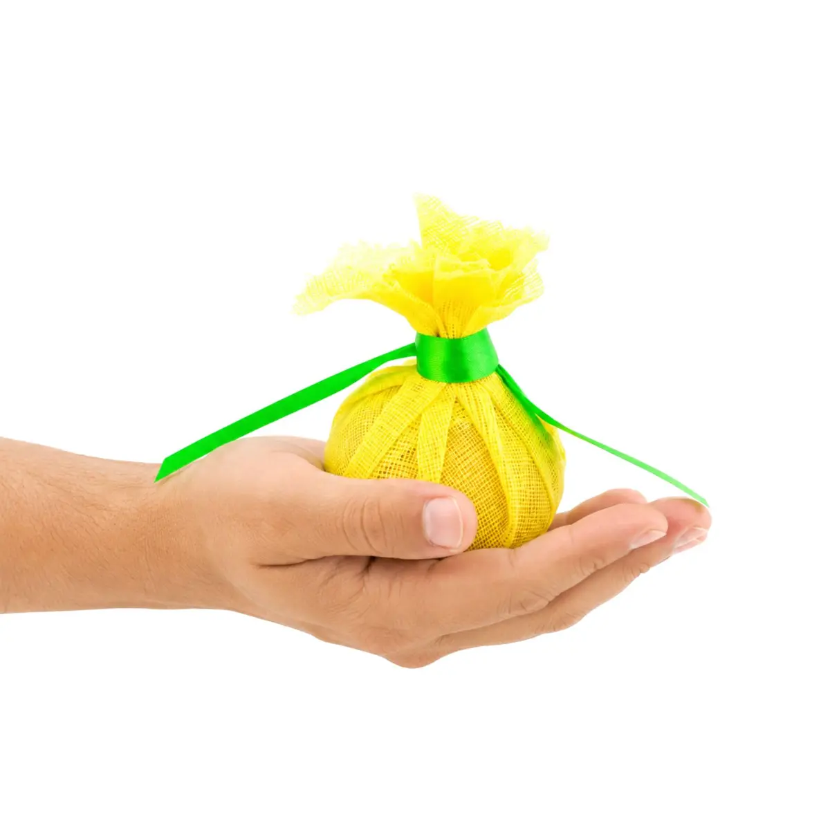 Restaurantware Lemon Juice Strainer - 100 Count - Cotton Mesh with Yellow Design for Eco-Friendly Kitchen Use - view 6