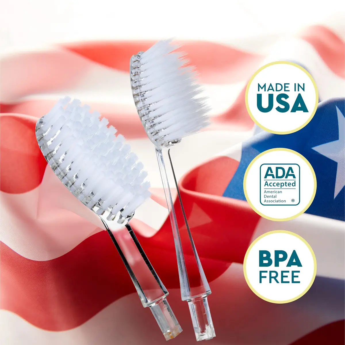 RADIUS Replacement Toothbrush Heads, Soft Bristles, 2-Count | Improve Gum Health & Reduce Gum Issues - view 2