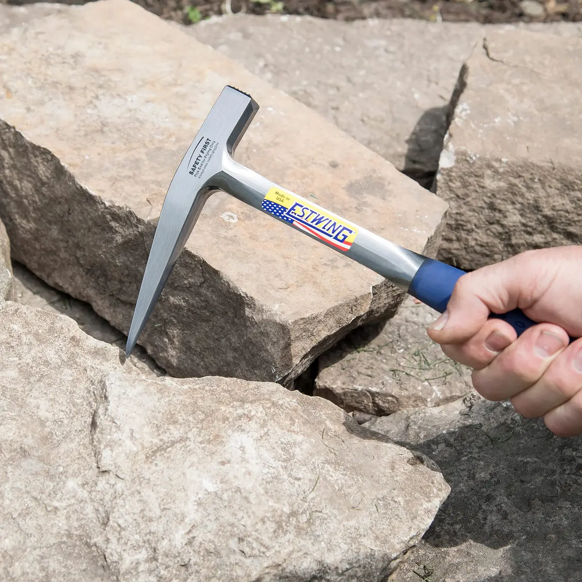 Estwing Rock Pick, 13oz Milled Face, Shock Reduction Grip | Fully Forged American Tool for Geologists - view 5