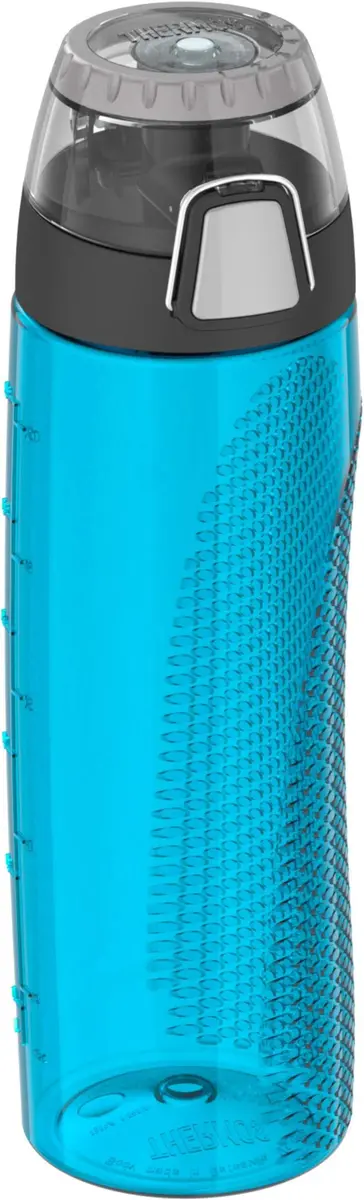 Thermos Intak 24-Ounce Tritan Hydration Bottle with Meter (Teal), One Size, BPA Free, Reusable - view 2