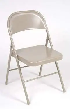 Cosco All Steel Folding Chair Antique Linen | Durable, Space-Saving Seating (70-120 chars) - view 2
