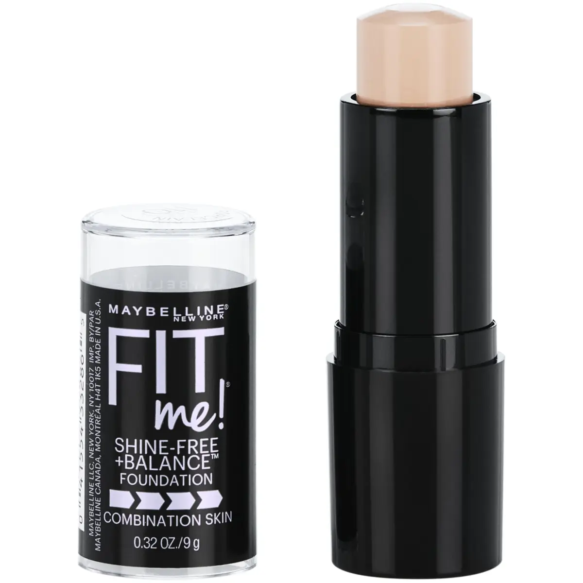 Maybelline Fit Me Shine-Free Balance Foundation Stick 110 Porcelain, 0.32 oz (Pack of 1) - main product image