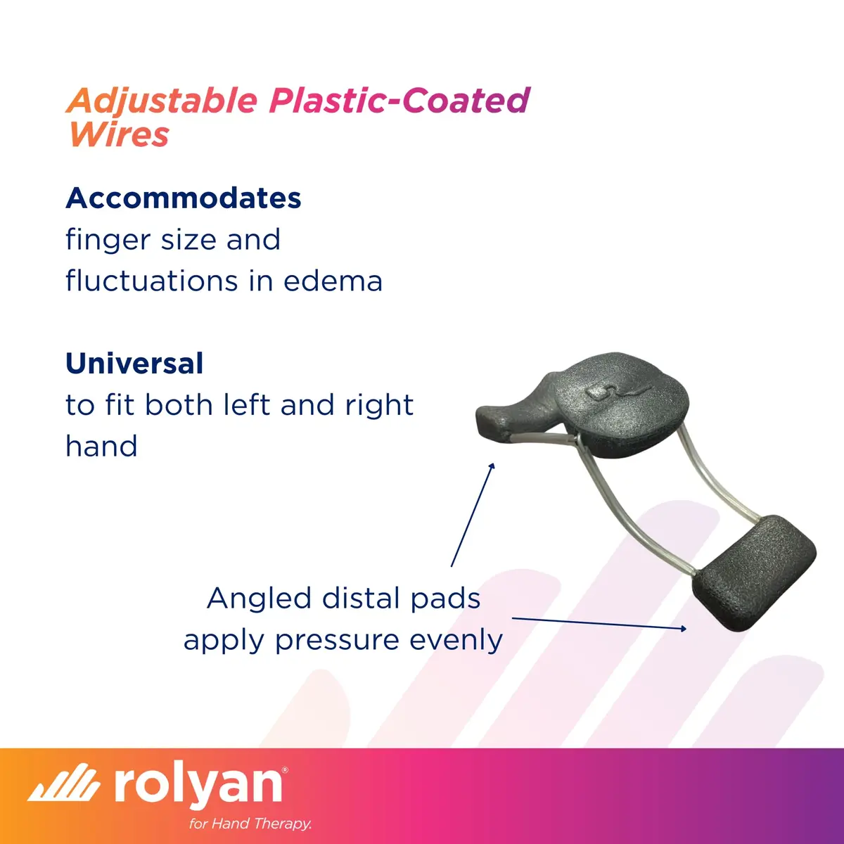 Rolyan Sof-Stretch Finger Extension Splint XL Black | Supports PIP Joint Extension for Boutonniere Deformity - view 5