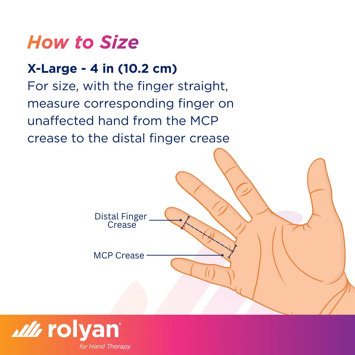 Rolyan Sof-Stretch Finger Extension Splint XL Black | Supports PIP Joint Extension for Boutonniere Deformity - view 2
