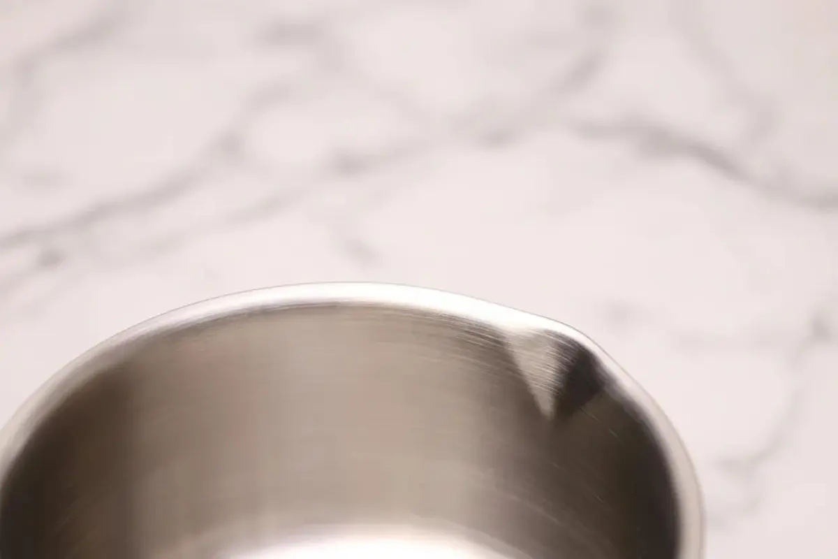 Cuisinox Small Stainless Steel Saucepan with Pour Spout 0.8 Quarts | Induction Base & Mirror Polish - view 3