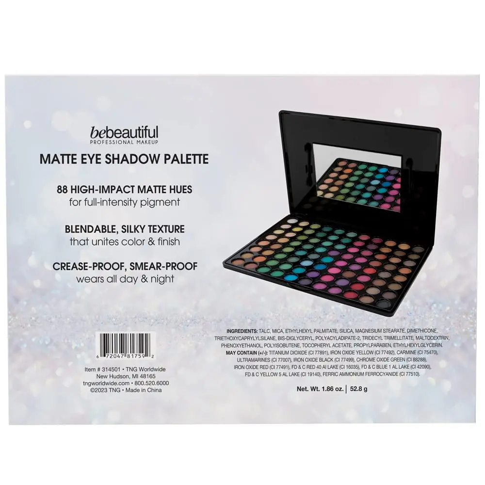 ForPro Professional Collection Bebeautiful Matte Eyeshadow Palette 88 Colors | Long-Lasting, Pigmented & Versatile (70-120 chars) - view 8