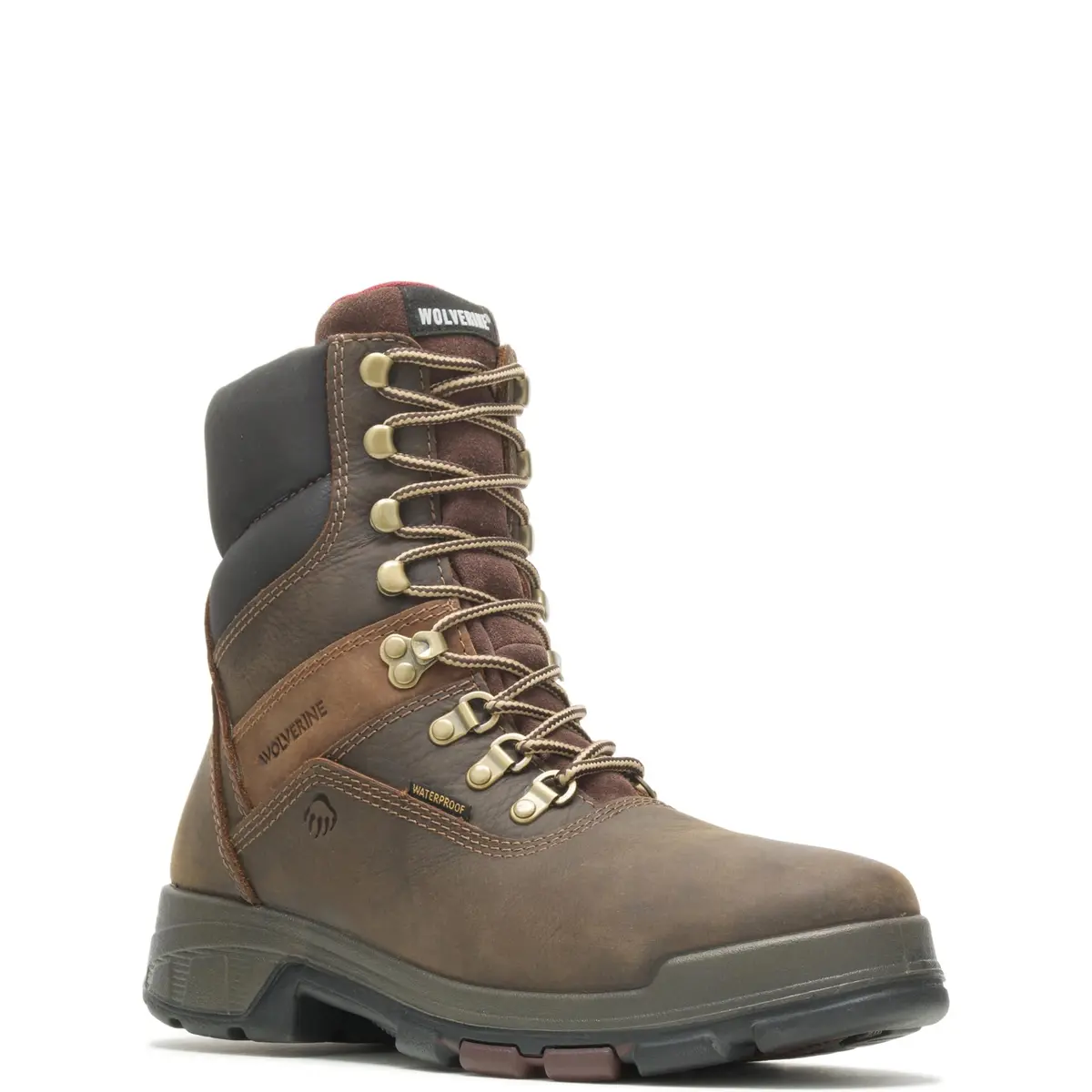 Wolverine Men's Cabor Waterproof 8" Work Boot, Dark Brown, 7 M US | Composite Toe & Waterproof Leather - view 3