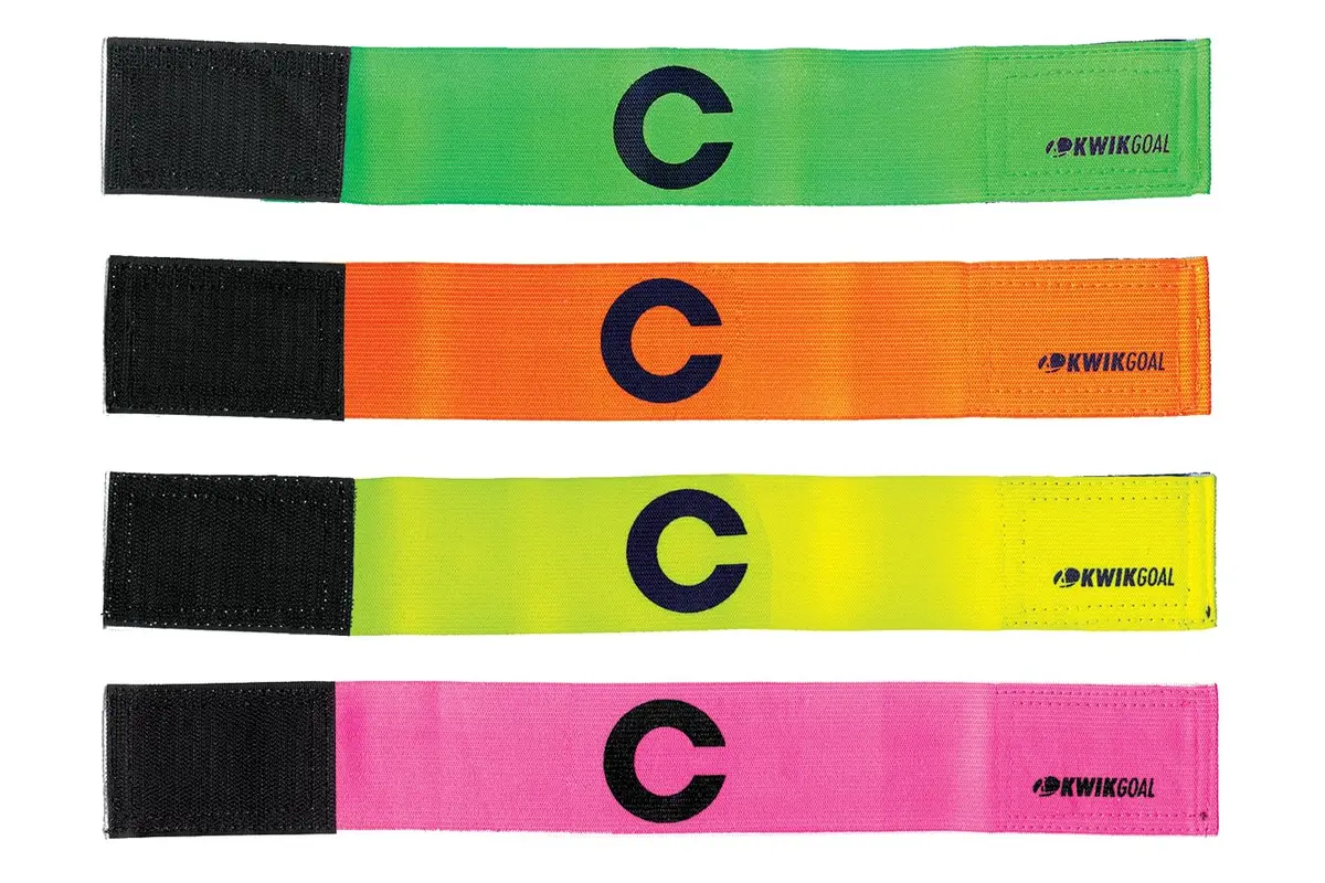 Kwik Goal Captain "C" Arm Band, Pink | 2" Wide, Velcro Closure, One Size - view 4