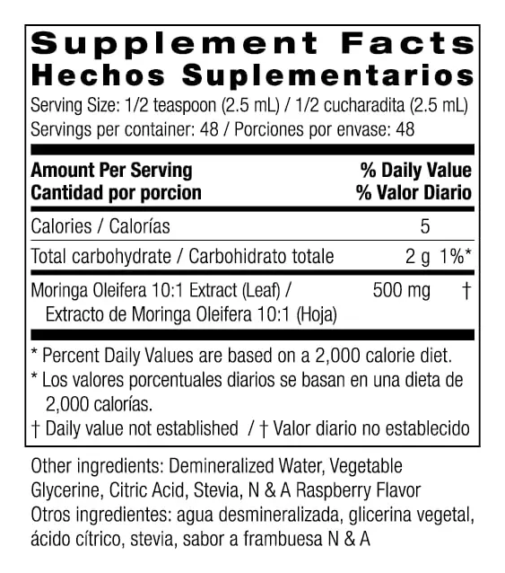 Bio Nutrition Moringa Liquid 4 Fl Oz | Liquid Herbal Supplement for Daily Wellness - view 2