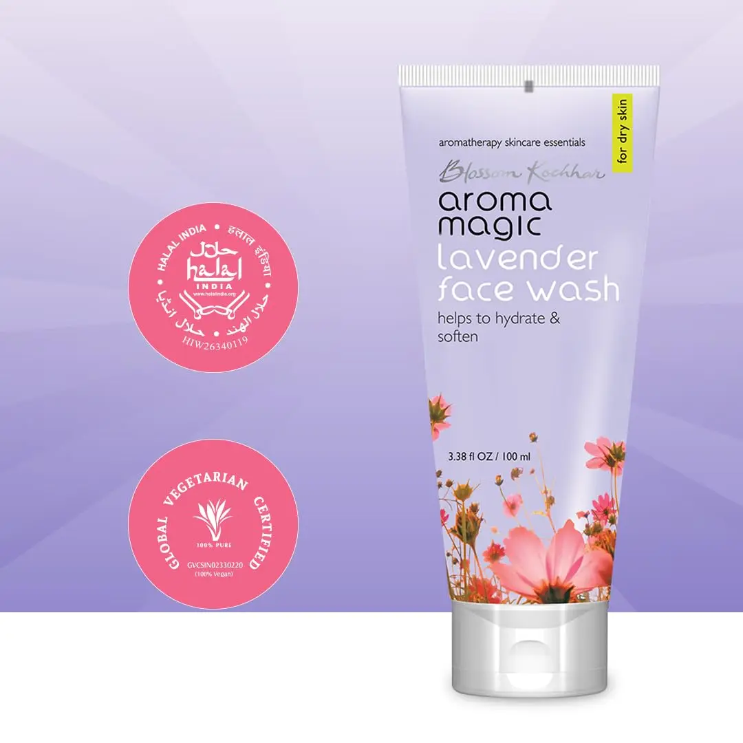 Aroma Magic Lavender Face Wash | Hydrates & Softens Skin | Helps Prevent Aging | Soothing & Refreshing Facial Cleanser | for Dry Skin | 3.38 Fl Oz/100ml - view 3