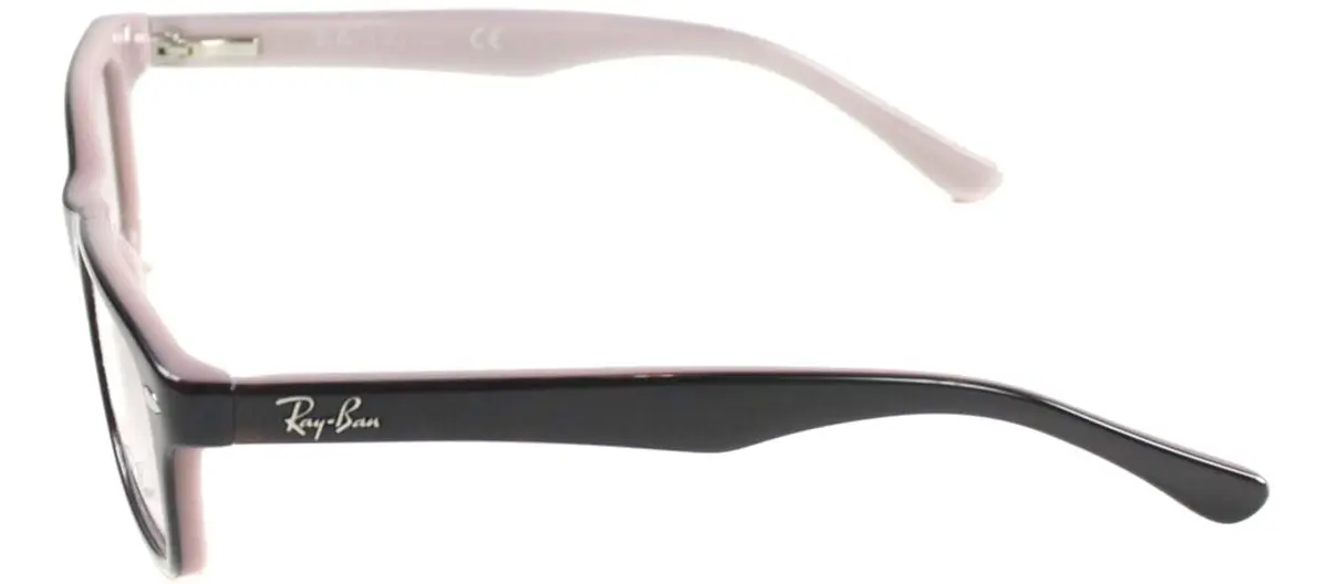 Ray-Ban Junior Kids' RY1531 Square Prescription Eyeglass Frames, 48 mm | Classic Havana Pink Style - view 3