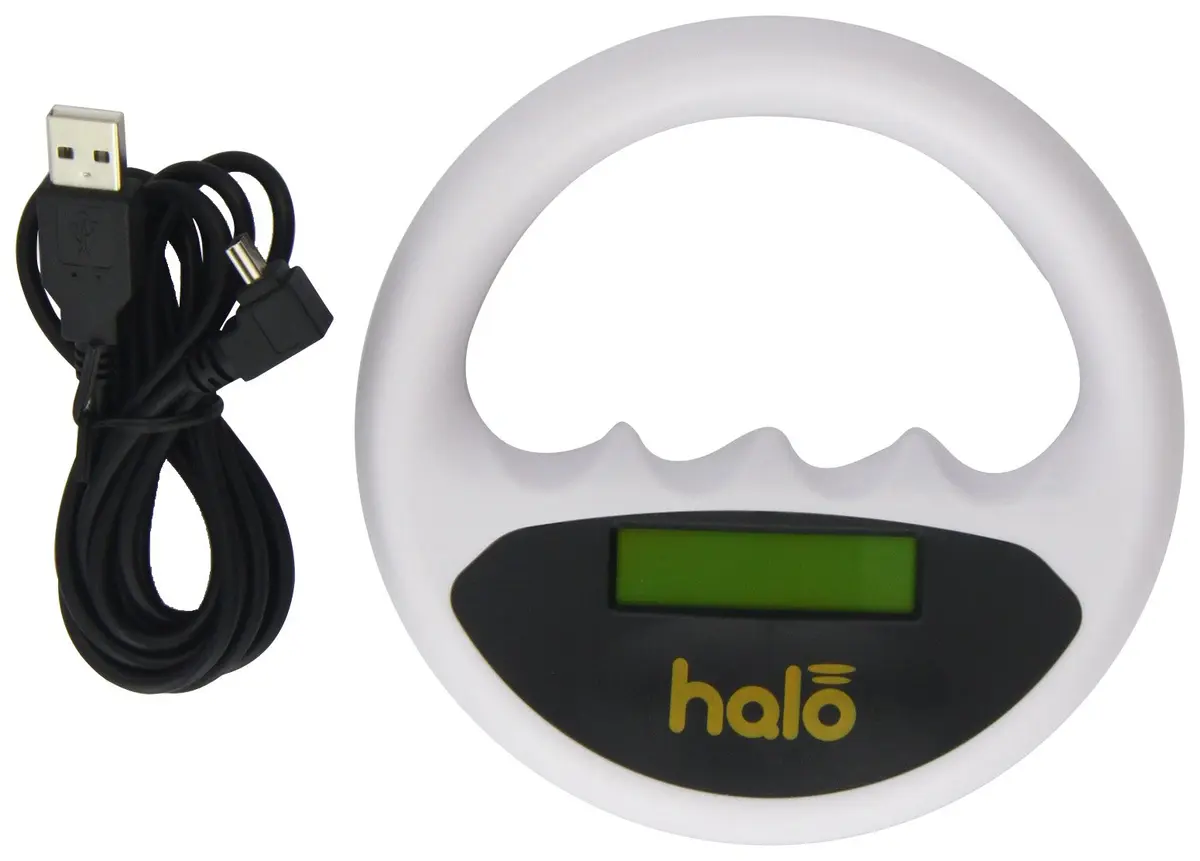 Pet Technology Store Halo Microchip Scanner, White 13.5cm (5.3in) | Reads ISO FDX-A & FDX-B Microchips - main product image