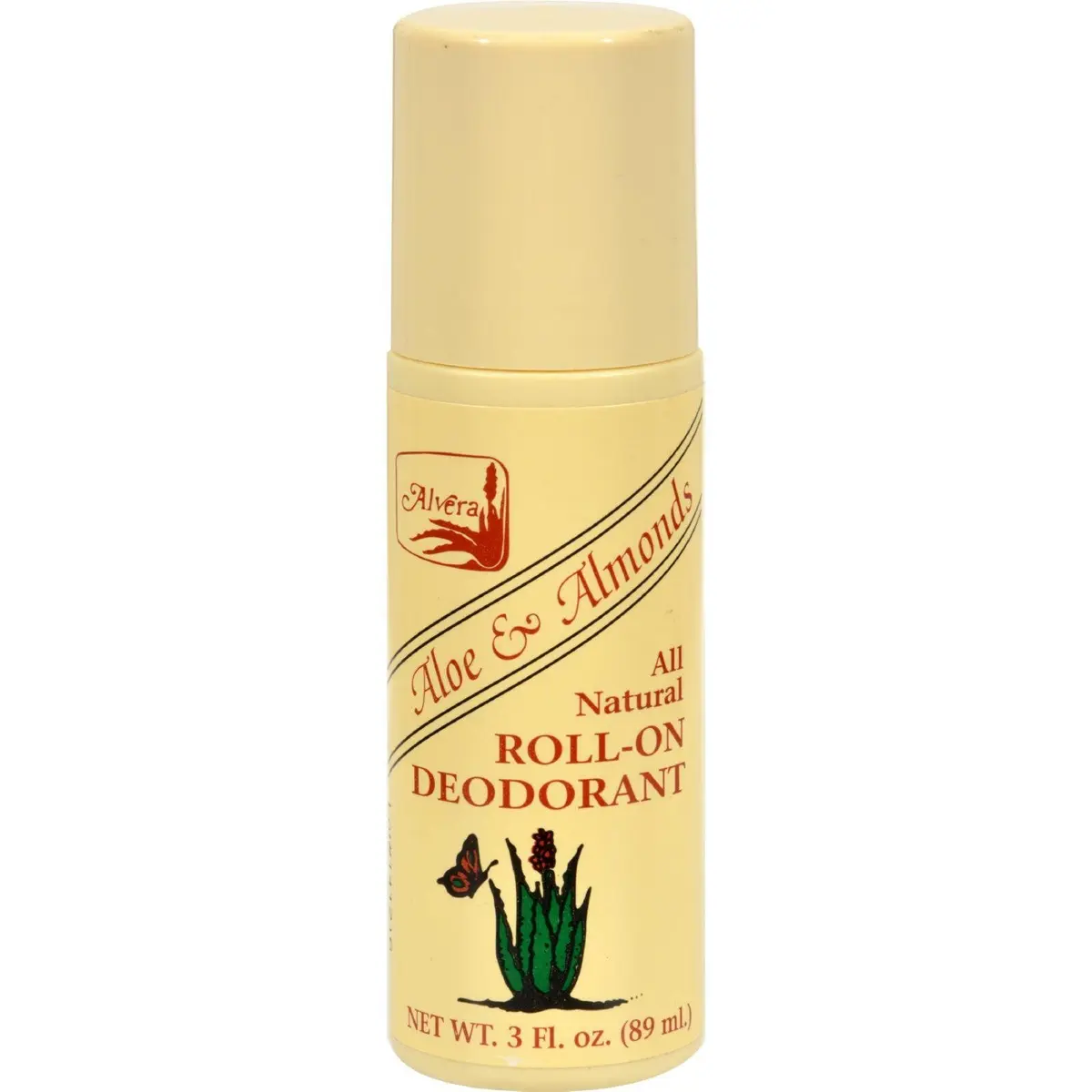 Alvera All Natural Roll-On Deodorant Aloe & Almonds 89 ml | Long-Lasting Natural Protection - view 3