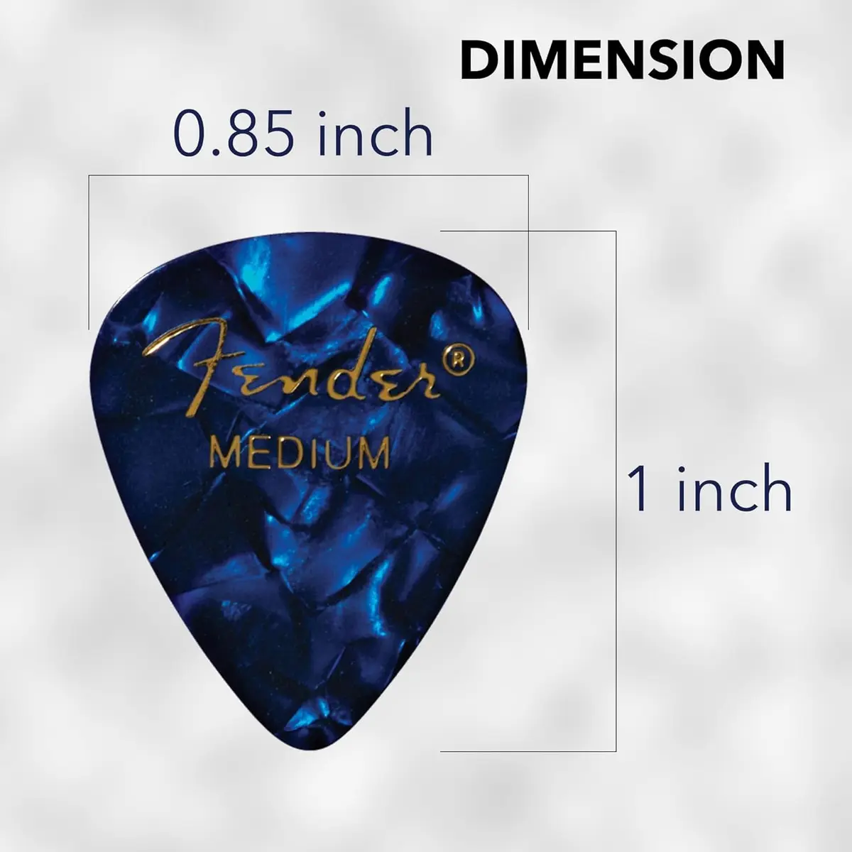 Fender Premium Guitar Picks Sampler 24 Pack | Includes Thin, Medium & Heavy Gauges for Versatile Play - view 7
