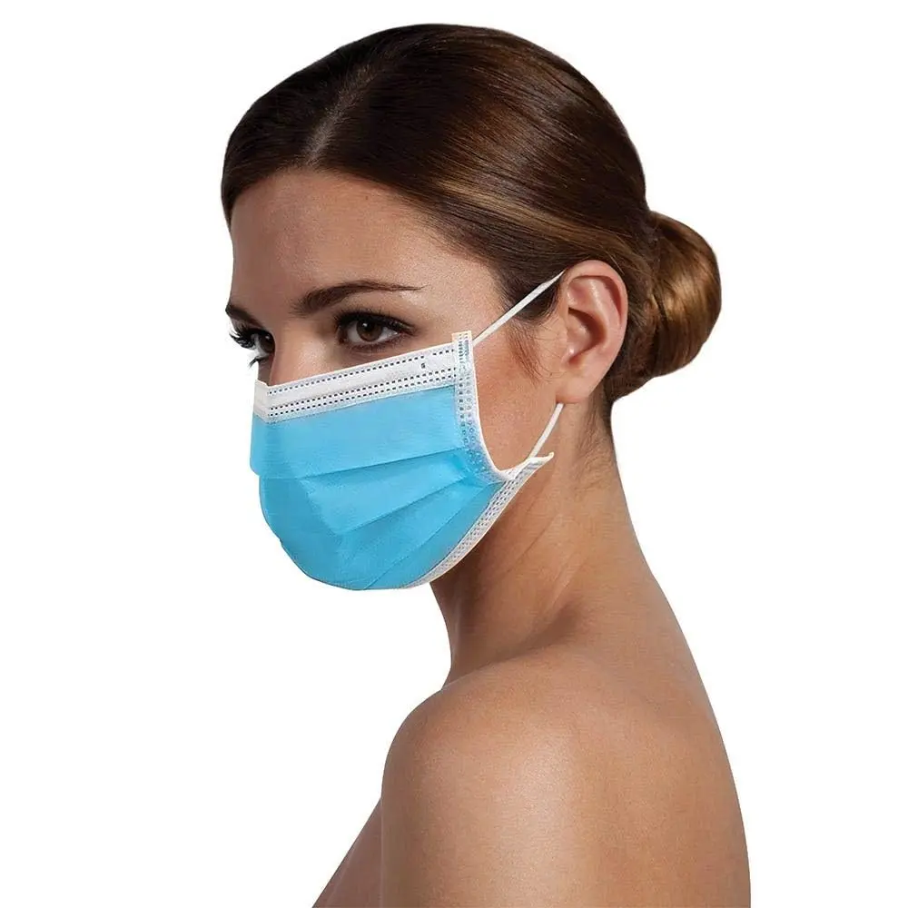 ForPro Professional Collection Hypoallergenic 3-Ply Face Mask, 50-Count | Breathable, Fluid-Resistant, Comfortable - view 6