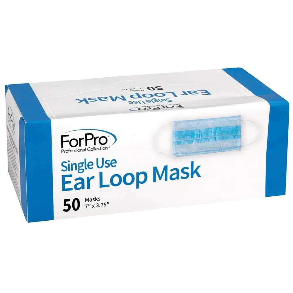 ForPro Professional Collection Hypoallergenic 3-Ply Face Mask, 50-Count | Breathable, Fluid-Resistant, Comfortable - view 2