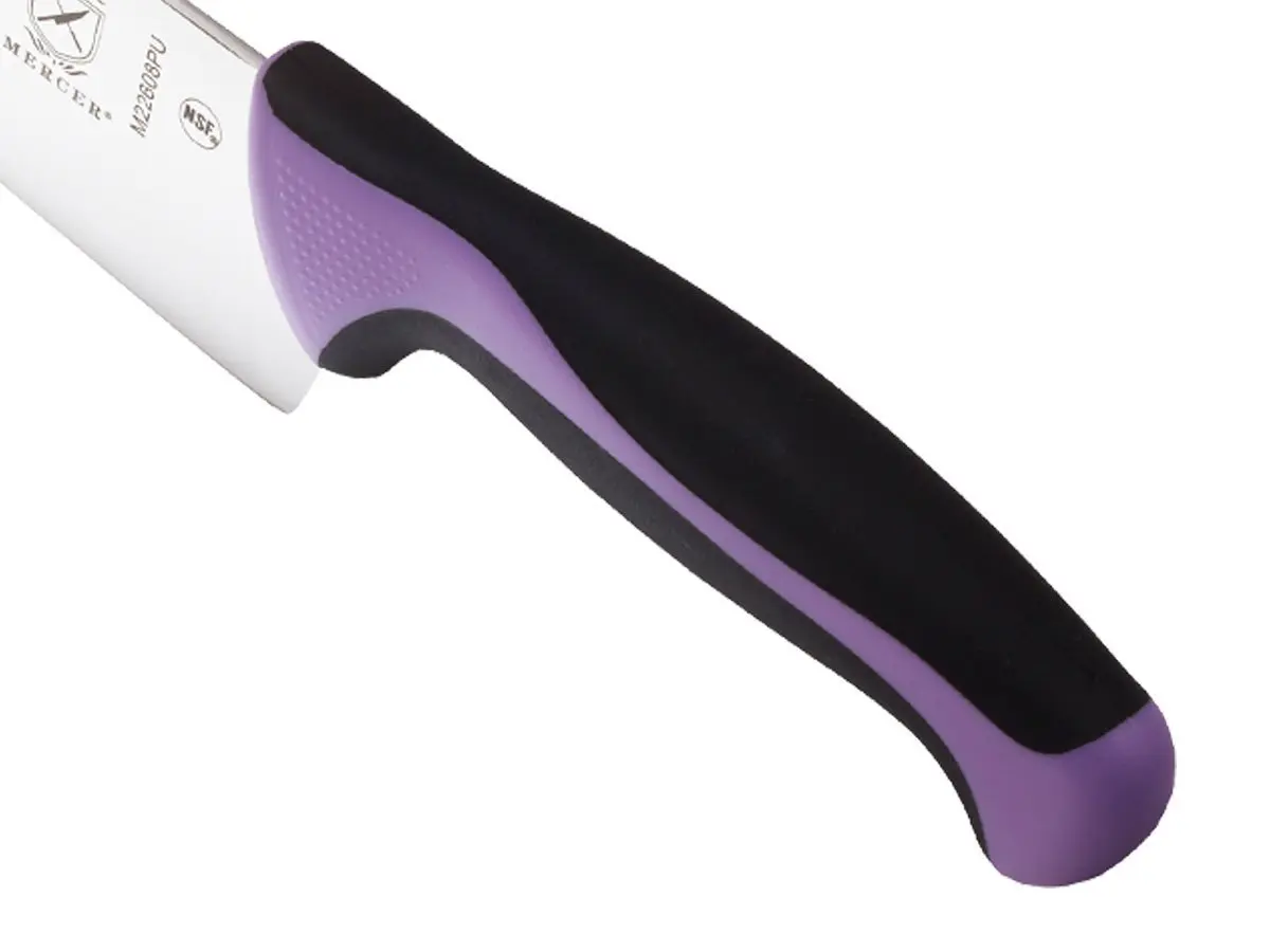 Mercer Culinary Millennia Color Handle Cutlery 8" Chef's Knife Purple | High-Carbon Japanese Steel, Ergonomic Handle, Professional Grade - view 4
