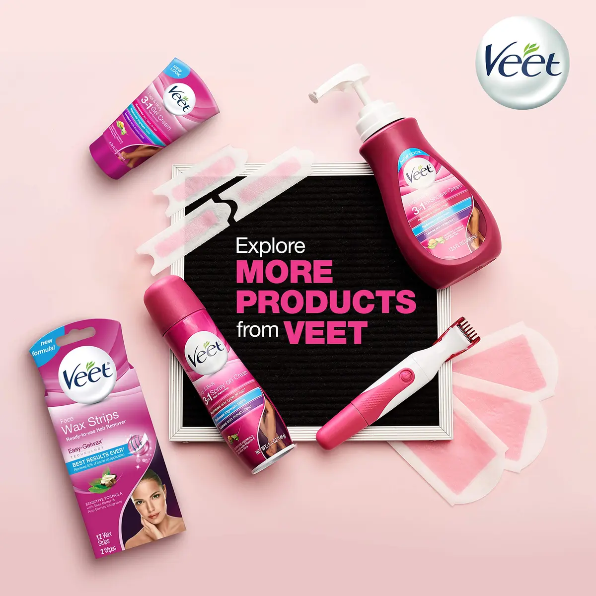 Veet Hair Removal Cream for Women, Depilatory for Legs & Body, 6.78 Fl Oz | Sensitive Skin Formula with Aloe Vera & Vitamin E - view 7