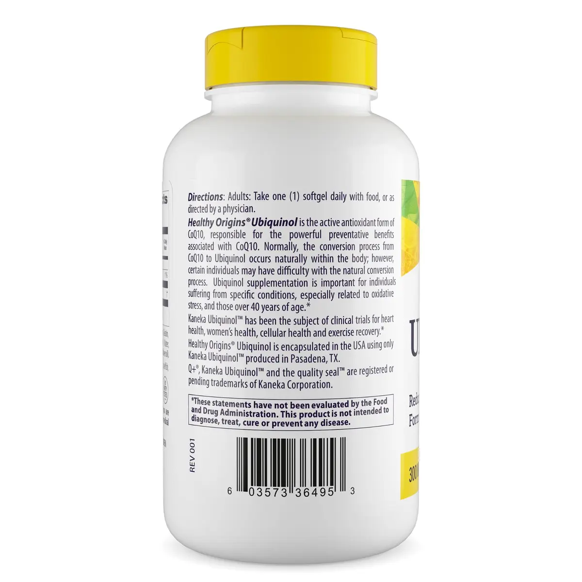 Healthy Origins Ubiquinol CoQ10 300 mg | Non-GMO, 150 Softgels for Heart & Energy Support - view 3