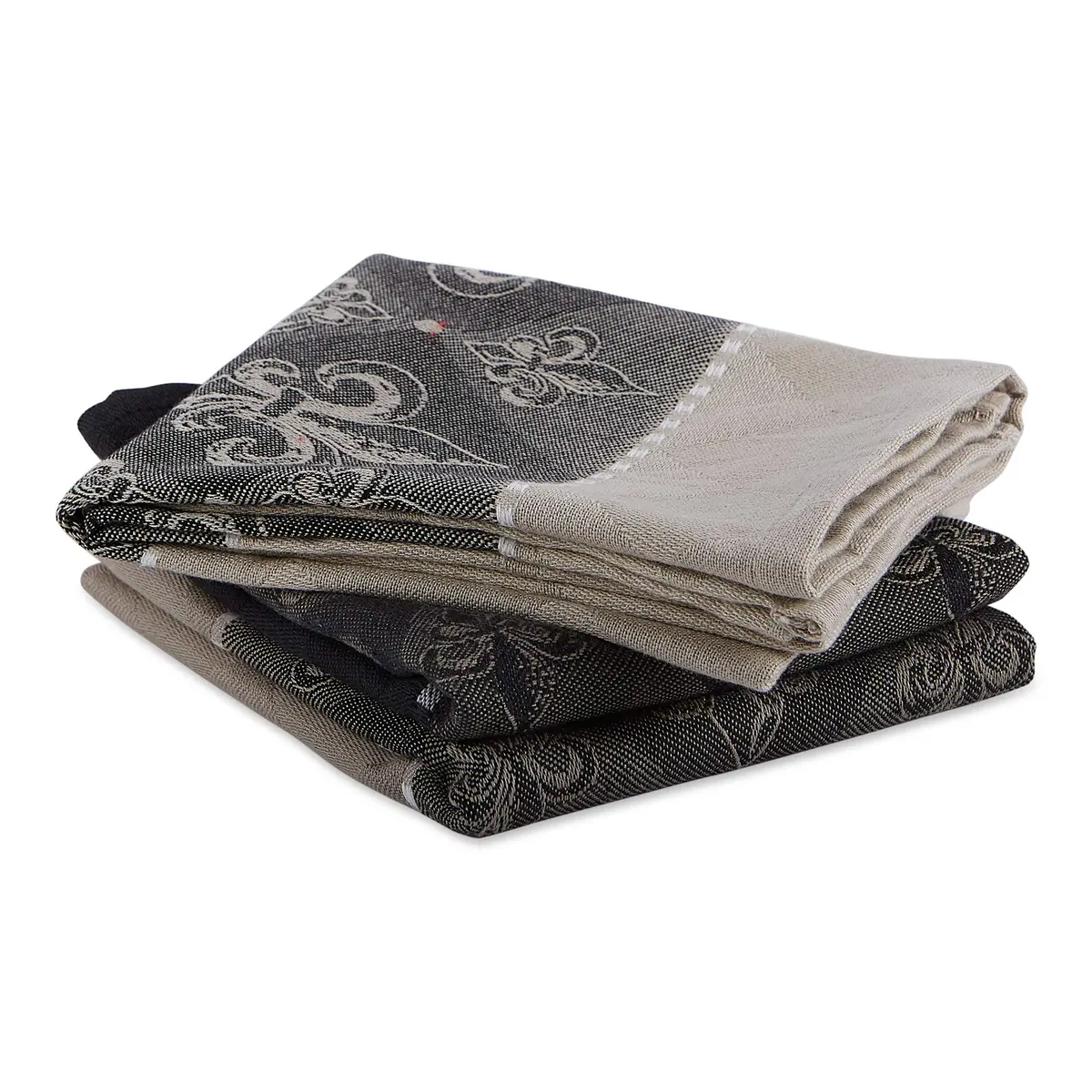 DII Cotton French Jacquard Dish Towels Set of 3 | Elegant Kitchen Decor & Absorbent (70-120 chars) - view 8