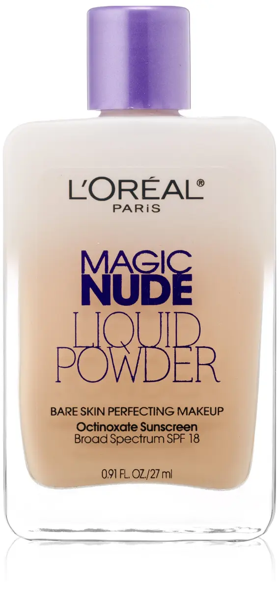 L'Oreal Paris Magic Nude Liquid Powder SPF 18 Light Ivory | Lightweight Foundation with SPF 18 for Natural Look - main product image