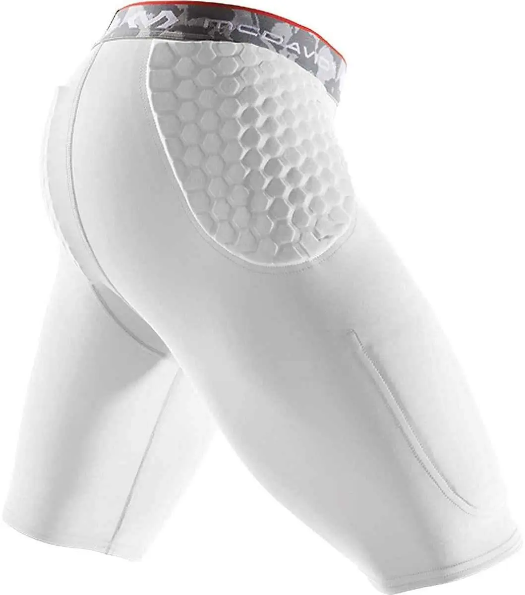 McDavid Mens Compression Shorts Football Padded Shorts Girdle 3 HEX Pads Hips & Tailbone Protection w/ Cup Pocket | Impact Protection Gear - main product image