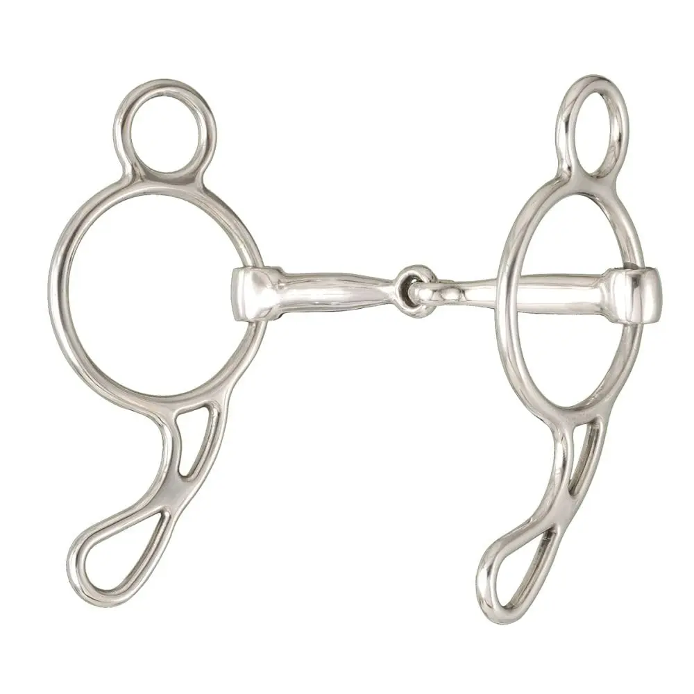 Tough 1 Kelly Silver Star SS Mini Wonder Bit 4in | Versatile Gag Shank for Horses (70-120 chars) - main product image