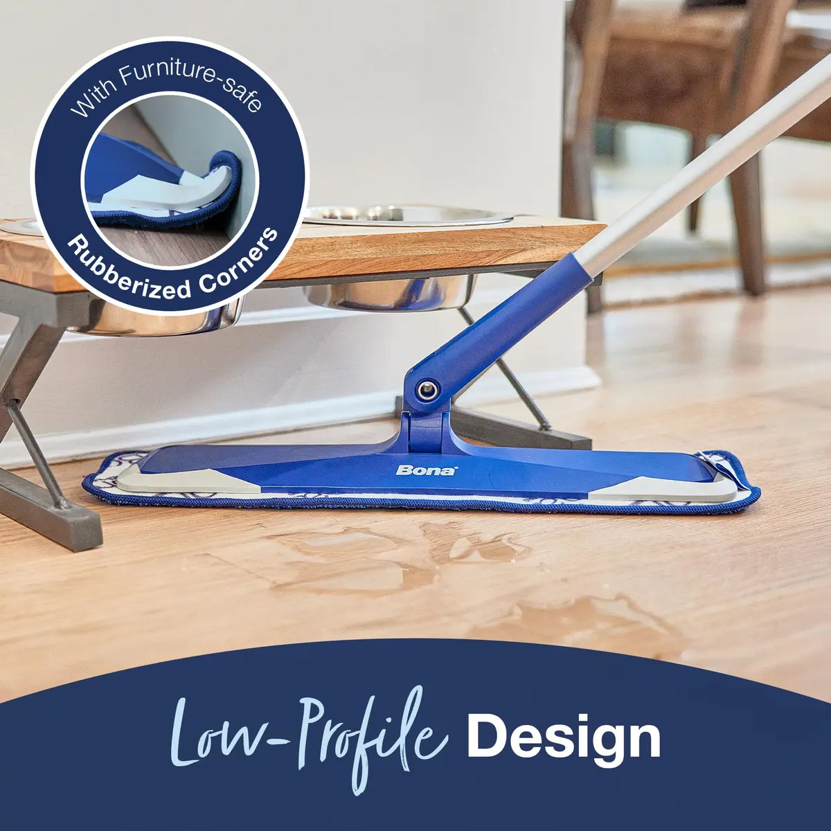 Bona Microfiber Sweep & Clean Mop for Multi-Surface Floors | Versatile, Adjustable, Reusable - view 7