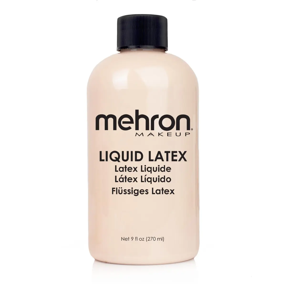 Mehron Makeup Liquid Latex - 9 oz LIGHT FLESH | Special FX Adhesive for Body Art & Prosthetics - main product image